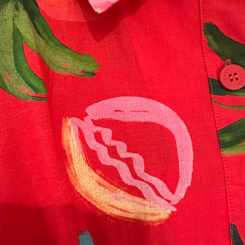 FARM Rio Red Multicolor Midi Dress - Picture 7 of 14